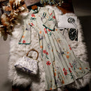 2021 Neujahr Cheongsam Elegant Slim Chinesischer Stil Vintage Sexy Robe Abendkleider