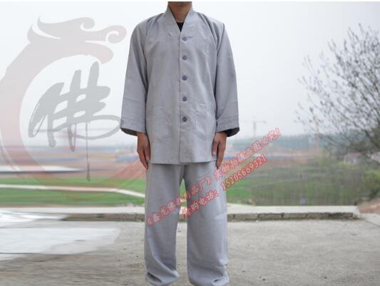 Buddhist monk robes chinese shaolin monk robes new design buddhist monk costume high quality monk robe free shipping