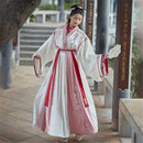 Chinese style cross collar Hanfu three-piece dance costume performance costume embroidery ladies Hanfu