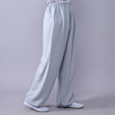 Erwachsene Unisex Kung Fu Kleidung Wushu Tai Chi Hose Leinen Plus Größe Elastische Kampfkunst Frau Yogahose Morgenübungskleidung