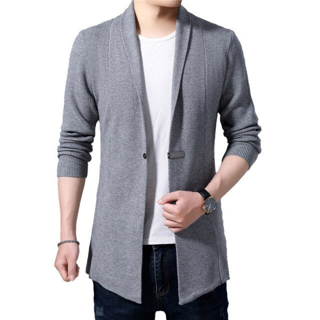 Otoño 2021 nuevos géneros de punto para hombres, estilo chino, personalidad y atractivo, ropa exterior cárdigan suéter chaqueta, Hanfu para hombres