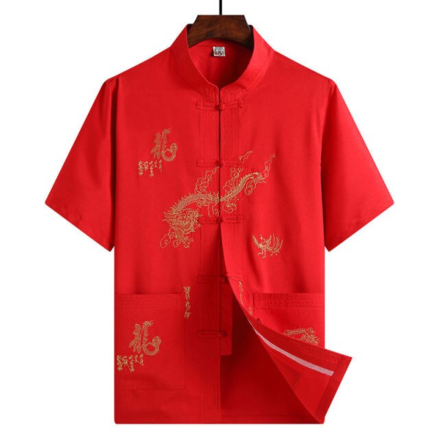 Tang summer short sleeve men's suit