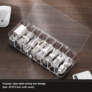 Cable Storage Box Transparent Plastic Data Line  Storage Container for Desk Stationery Makeup Organizer, Key and Jewelry Box