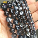 Natural Black Agates Onyx Stone Beads Smooth Round Loose Spacer Beads For Jewelry Making DIY Bracelets 15&#39;&#39; 4/6/8/10/12/14mm