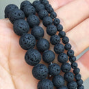 Natural Black Agates Onyx Stone Beads Smooth Round Loose Spacer Beads For Jewelry Making DIY Bracelets 15&#39;&#39; 4/6/8/10/12/14mm