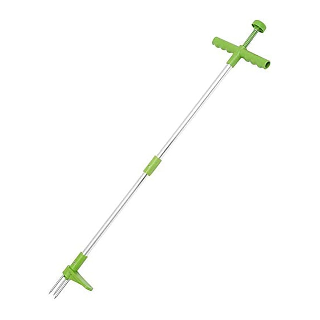 Claw Weeder Root Remover Outdoor Killer Tool Portable Garden Lawn Long Handled Aluminum Weed Puller Removable With Foot Pedal