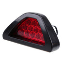 Universal Brake Signal Lamp F1 Style Triangle Sporty 12LED Rear Fog Light “Tail Third Brake Lamp ” DRL For JDM BBA