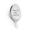 2021 Valentines Day Gift Anniversary Gift for Boyfriend Stainless Steel Spoon Good Morning Handsome Present  Wedding Gifts
