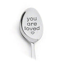 2021 Valentines Day Gift Anniversary Gift for Boyfriend Stainless Steel Spoon Good Morning Handsome Present  Wedding Gifts