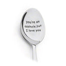 2021 Valentines Day Gift Anniversary Gift for Boyfriend Stainless Steel Spoon Good Morning Handsome Present  Wedding Gifts