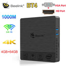 Beelink T4 Mini PC BT4 Intel Atom X5 Z8500 Quad Core Windows 10 4K HTPC con 4GB RAM 64GB ROM Dual Wifi BT4.0 1000M LAN USB3.0