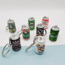 Simulation Beer Cans Keychain Boy Men Creative Trinket Couple&