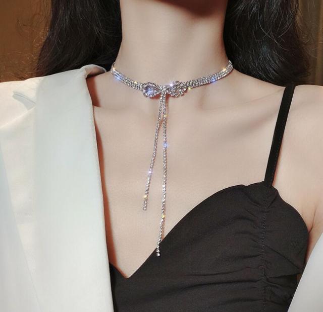 Gargantilla de perlas de imitación blanca grande elegante, Collar de cadena de clavícula, Collar de moda para mujer, Collar de joyería de boda 2021 nuevo