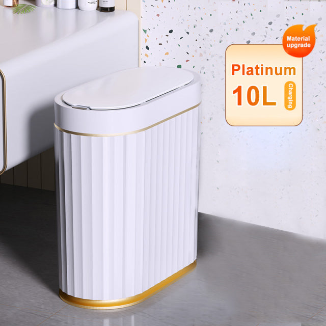 Cubo de basura con Sensor inteligente, cubo de basura para cocina, baño, inodoro, el mejor cubo impermeable de inducción automática con tapa 10/15L