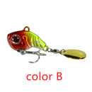 New Arrival 1PCS 9g/13g/16g/22g Metal VIB Fishing Lure Spinner Sinking Rotating Spoon Pin Crankbait Sequins Baits Fishing Tackle