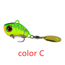 New Arrival 1PCS 9g/13g/16g/22g Metal VIB Fishing Lure Spinner Sinking Rotating Spoon Pin Crankbait Sequins Baits Fishing Tackle