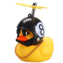 Car Cute Little Yellow Duck With Helmet Propeller Wind-breaking Wave-breaking Duck Auto Internal Decoration Car Ornaments Decor
