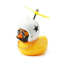 Car Cute Little Yellow Duck With Helmet Propeller Wind-breaking Wave-breaking Duck Auto Internal Decoration Car Ornaments Decor