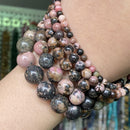 Natural Stone Beads 4-10mm Aquamarines Lava Opal Rose Quartzs Tiger Eye Moonstone Round Beads for Jewelry Making Diy Bracelet