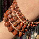 Natural Stone Beads 4-10mm Aquamarines Lava Opal Rose Quartzs Tiger Eye Moonstone Round Beads for Jewelry Making Diy Bracelet