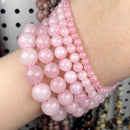 Natural Stone Beads 4-10mm Aquamarines Lava Opal Rose Quartzs Tiger Eye Moonstone Round Beads for Jewelry Making Diy Bracelet