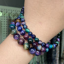 Natural Stone Beads 4-10mm Aquamarines Lava Opal Rose Quartzs Tiger Eye Moonstone Round Beads for Jewelry Making Diy Bracelet