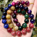 Natural Stone Beads 4-10mm Aquamarines Lava Opal Rose Quartzs Tiger Eye Moonstone Round Beads for Jewelry Making Diy Bracelet