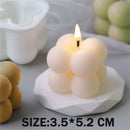 DIY Candles Mould wax Candles mold Aromatherapy Plaster Candle 3D Silicone Mold Handmade Soy Cube Soap Molds