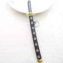 Anime Keychain Roronoa Zoro Samurai Sword Metal Key Ring Scabbard Keyring Katana Buckle Key Chain Unisex Jewelry Gifts