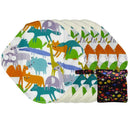 LECY ECO LIFE Reusable menstrual pads organic bamboo pantyliner 5 pieces with one waterproof storage bag size 7inch