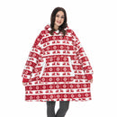 Sudaderas con capucha de gran tamaño para mujer, sudaderas con capucha de invierno, manta de TV gigante de lana con mangas, jersey de gran tamaño, sudaderas con capucha para mujer