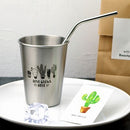 Taza de cerveza con pintura en aerosol de acero inoxidable 304 estilo industrial Ins NorthernEurope, taza para bebidas de agua fría, taza para hacer gárgaras para uso doméstico y de oficina