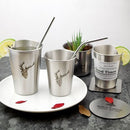 Taza de cerveza con pintura en aerosol de acero inoxidable 304 estilo industrial Ins NorthernEurope, taza para bebidas de agua fría, taza para hacer gárgaras para uso doméstico y de oficina