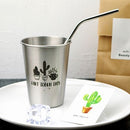 Taza de cerveza con pintura en aerosol de acero inoxidable 304 estilo industrial Ins NorthernEurope, taza para bebidas de agua fría, taza para hacer gárgaras para uso doméstico y de oficina