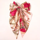 New Women Large Bow Hairpin Summer Chiffon Big Bowknot Stain Bow Barrettes Women Solid Color Ponytail Clip Hair Accessories