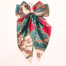 New Women Large Bow Hairpin Summer Chiffon Big Bowknot Stain Bow Barrettes Women Solid Color Ponytail Clip Hair Accessories