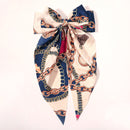 New Women Large Bow Hairpin Summer Chiffon Big Bowknot Stain Bow Barrettes Women Solid Color Ponytail Clip Hair Accessories