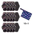 15 Pcs Vagina Higiene Beauty Health Culotte Menstruelle Coletor Menstrual Absorvente Menstrual Pad Reusable Sanitary Pad Pouch