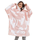 Sudaderas con capucha de gran tamaño para mujer, sudaderas con capucha de invierno, manta de TV gigante de lana con mangas, jersey de gran tamaño, sudaderas con capucha para mujer