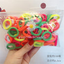 50Pcs/Set Women Girls 4CM 2CM Colorful Nylon Elastic Hair Bands Ponytail Holder Rubber Bands Scrunchie Headwear Hair Accessories