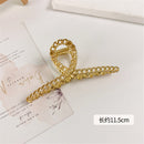 2021 Korean New Hair Claw Barrettes For Women Fashion Girl Metal Geometric Hollow Out Headwear Hair Accessories Crab Hair Clip