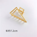 2021 Korean New Hair Claw Barrettes For Women Fashion Girl Metal Geometric Hollow Out Headwear Hair Accessories Crab Hair Clip