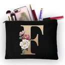 Girl Makeup Bag Golden Letter Pattern Classic Organizer Bag Pouches for Travel Bags Pouch Women&