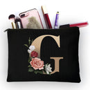 Girl Makeup Bag Golden Letter Pattern Classic Organizer Bag Pouches for Travel Bags Pouch Women&