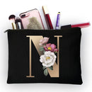 Girl Makeup Bag Golden Letter Pattern Classic Organizer Bag Pouches for Travel Bags Pouch Women&