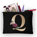 Girl Makeup Bag Golden Letter Pattern Classic Organizer Bag Pouches for Travel Bags Pouch Women&