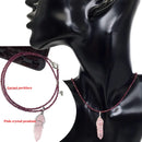 Mix Crystal Stone Opal malachite Lapis Green Howlite Stone Onyx Rose Pink Quartz Carnelian Faceted Bead Twining Pendant 1PCS