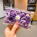 50/100pcs/Set Girls Colorful Nylon Small Elastic Hair Bands Children Ponytail Holder Scrunchie Headband Kids Hair Accessories