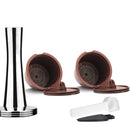 Cápsula de café reutilizable icafilas Nescafé Dolce Gusto filtros con malla Dolci Gusto Pod Cup para máquina de café herramienta Tamper