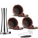 Cápsula de café reutilizable icafilas Nescafé Dolce Gusto filtros con malla Dolci Gusto Pod Cup para máquina de café herramienta Tamper